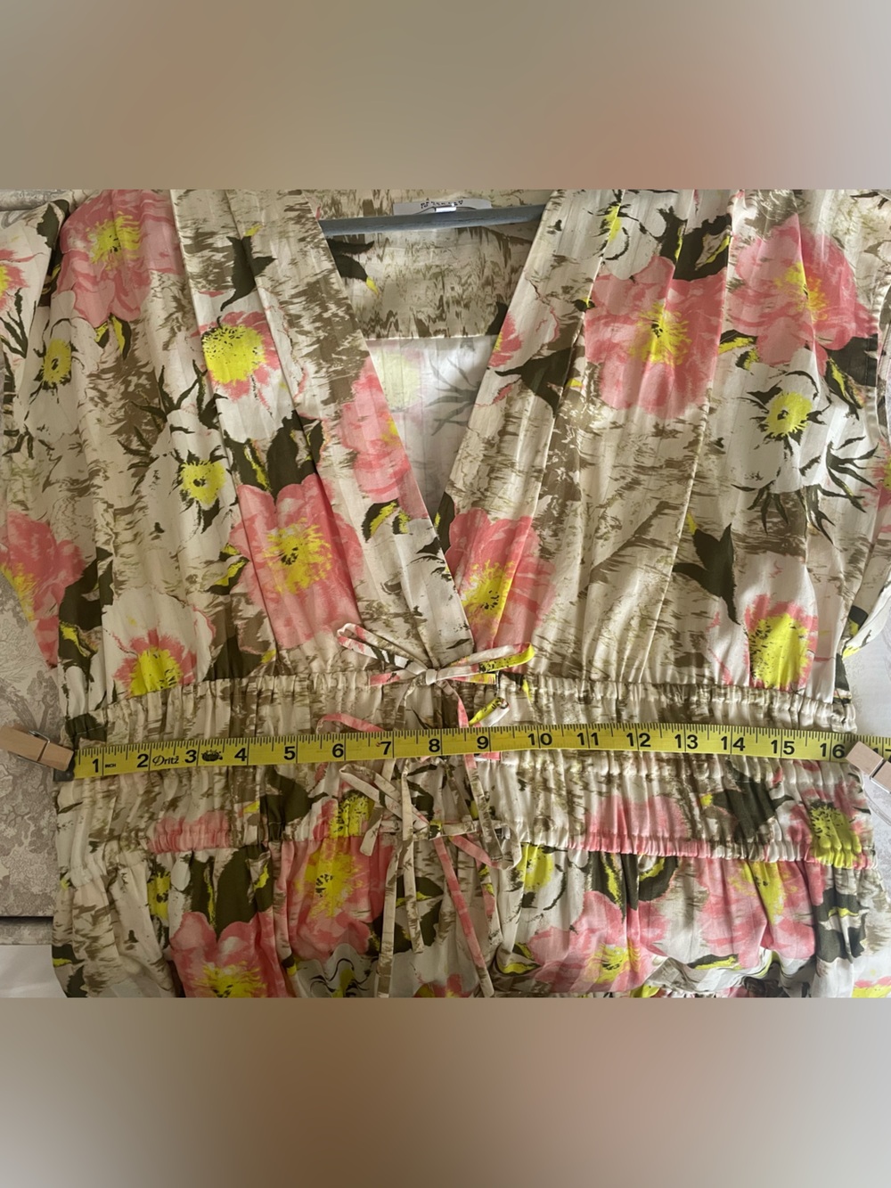 Pre-Owned.Derek Lam 10 Crosby Tora Floral Dress. Pink & Yellow. Great Condition - Picture 10 of 16